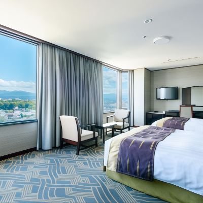 ラグジュアリーフロア スイートツインルーム,禁煙, エクスクルーシブクラブラウンジアクセス (88平方メートル, ベッド幅140cm) 金沢東急ホテル クーポン