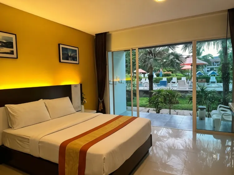 ห้องวิวสวนหย่อมที่มีลาน