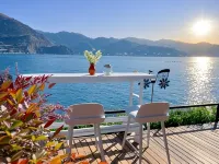 On the side of clear water, sunrise on the sea, waterfront and sea view vacation accommodation