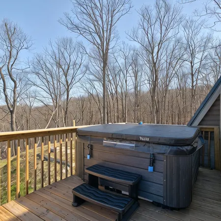 New!  Mountain Top A-Frame cabin, The Triangles-Gorgeous View, Hot Tub!