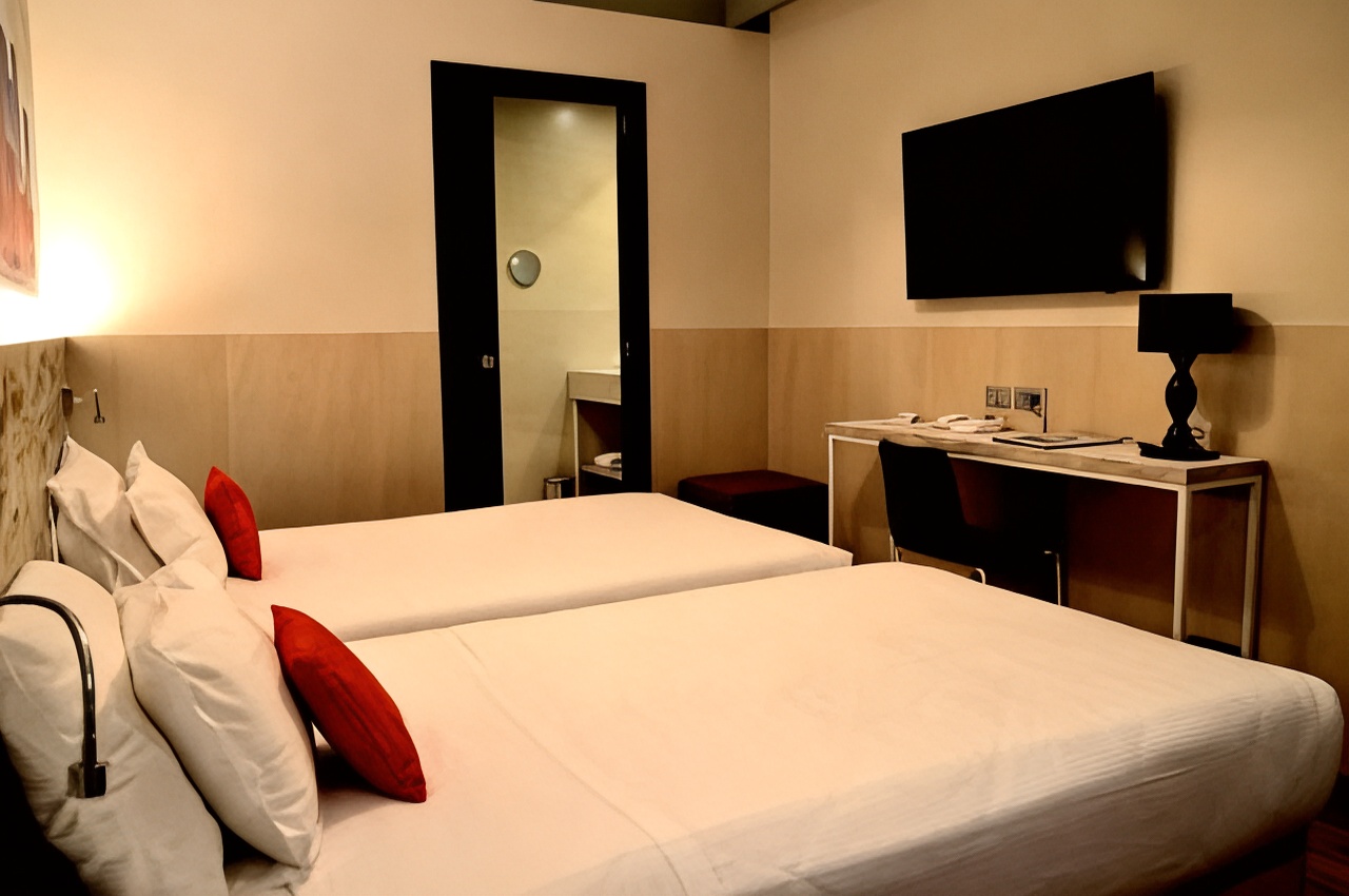 标准客房， 2 张单人床， 无烟房