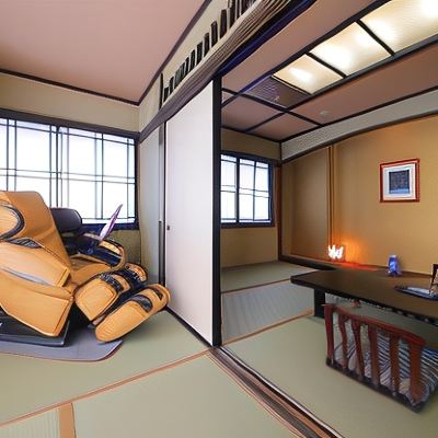 Japanese-Style Room with High-End Massage Chair and with Shared Bathroom