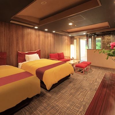 Deluxe Suite Twin Room, Garden View, Non-Smoking ( Twin Western-Style Room with Sauna and Open-Air Bath) Hakone Fuga Promo Code