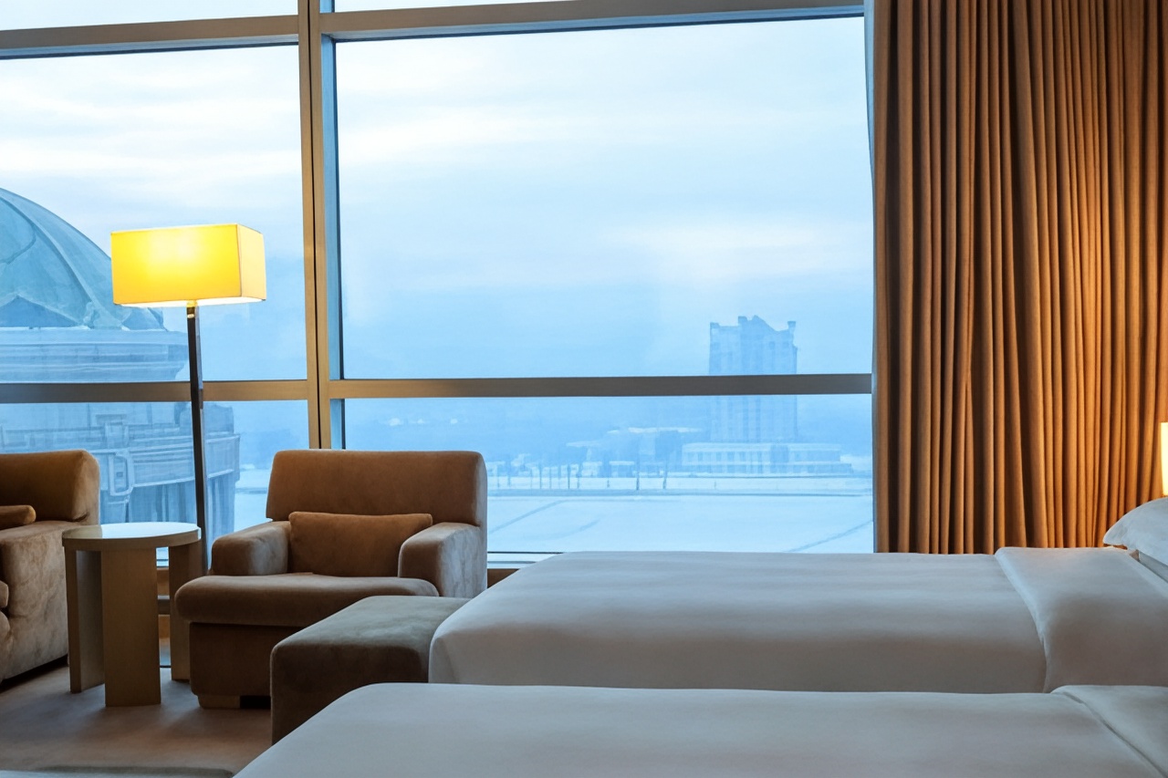 帶俱樂部通行權和湖景的2張單人床