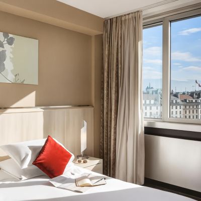 帶雙人床的一室公寓 日內瓦勃朗峯阿德吉奧公寓式酒店優惠