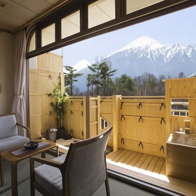 主樓日式山景房 - 帶浴室 花咲溫泉吉屋莊優惠