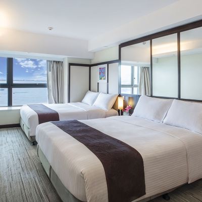 Ocean View Family Room With 2 Double Bed(Cleaning Service Once A Week)