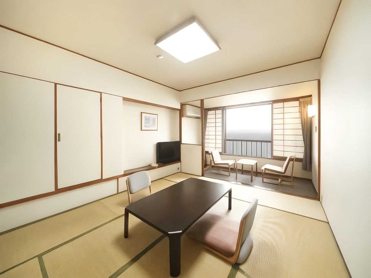 日式房（带浴室、海景）