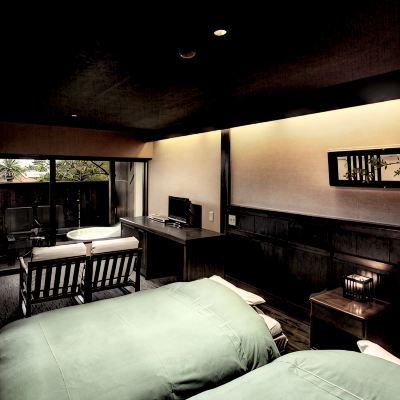 Petit Suite With Open-Air Ceramic Bath [Moonlight]  [Japanese-Western Room] [Twin Room] [Non-Smoking] かね吉一燈庵 クーポン