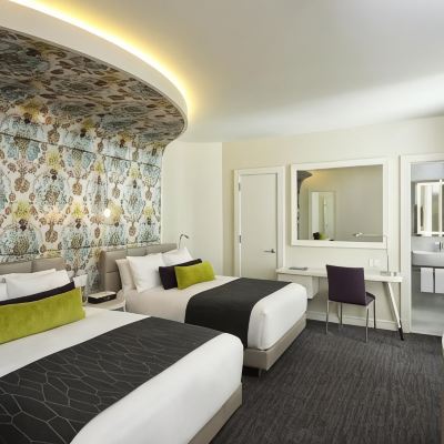 2 Double Beds Silver