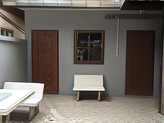 Budget Twin Room with Bathroom Outside Bedding Unit