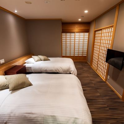 【花水】日式房間8張榻榻米+雙床+浴室