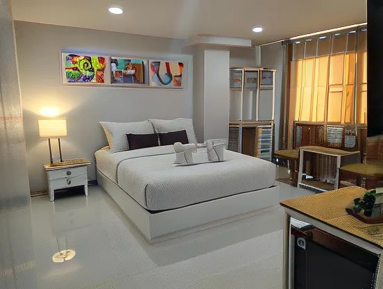 ห้องดีลักซ์ เตียงใหญ่ 1 เตียง