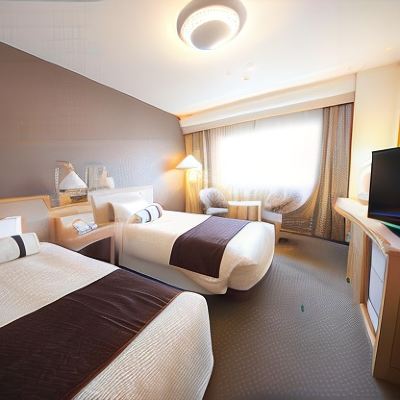 [禁煙]狩野川サイドトリプルルーム-ベッド2台とエキストラベッド[スタンダード][トリプルルーム][ツインルーム][禁煙][リバービュー] 沼津リバーサイドホテル クーポン