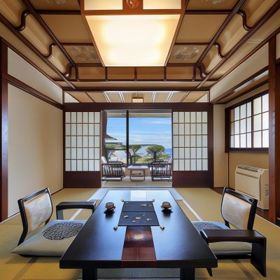 日本の部屋 (10畳＋ 広いバルコニー)