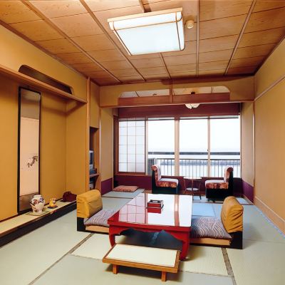 オーシャンビュー付き10畳和風ルーム(浴室) たたみの宿　湯の花亭 クーポン