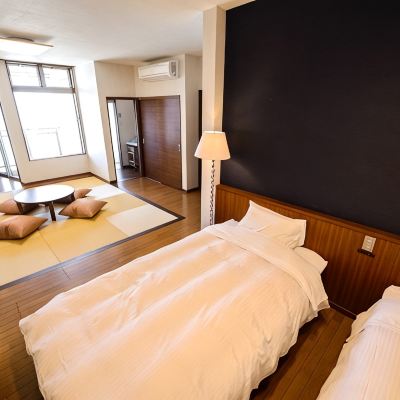 Japanese-Western Room, Ocean View, Non-Smoking(Sky View Bus Terrace Include) オーシャンフロント　お宿　浜田館 クーポン