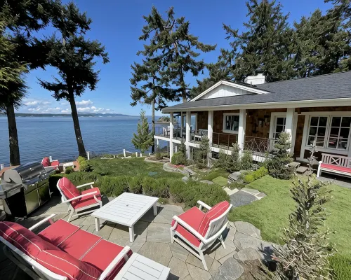 Magnificent up-close WATERFRONT "SunBright Le Reve"   Premier westside Orcas Hoteles en Eastsound