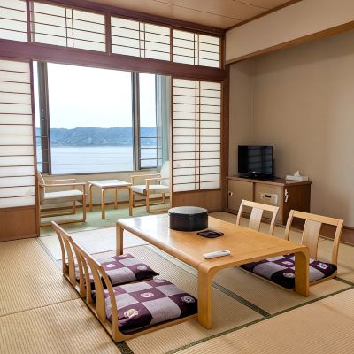 オーシャンビュー和風ルーム 8-10畳 (浴室・トイレ付) 鹿児島市国民宿舎レインボー桜島 クーポン