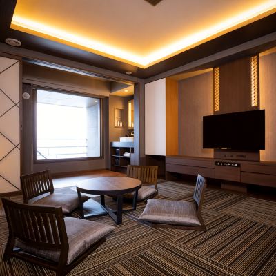 38平方メートル [デラックス][和風ルーム][喫煙][部分的なオーシャンビュー] 湯の川プリンスホテル渚亭 クーポン