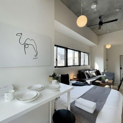 Bhotel Nekoyard 402, Deluxe Condo, 1 Bedroom, Non Smoking, City View b hotel Neko Yard 広島 クーポン