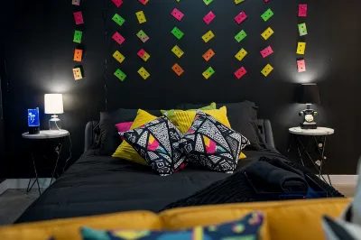 Retro Loft in downtown Des Moines with Terrace, Free Parking, gym, wells fargo Hotel di 
