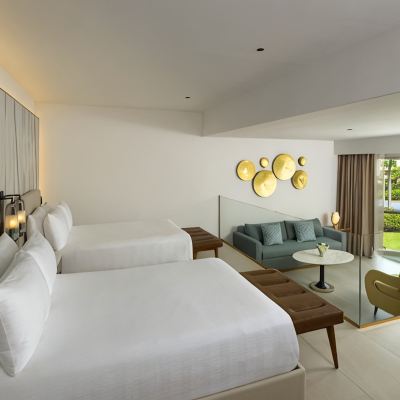 Caribbean Suite Double Beds & Sofa Bed Hard Rock Hotel & Casino Punta Cana - All Inclusive Promo Code