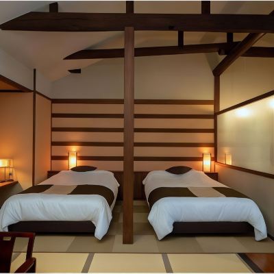 和式ルーム 和式ベッド付き 広縁スペース(桜タイプ、仙遊亭ウイング)