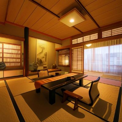 Special Japanese-Style Room with Cypress Bath