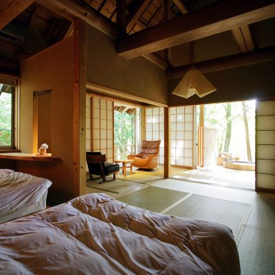 Japanese-Western Room, Mountain View, River View, Non-Smoking (Katta-Dake) 温泉山荘　だいこんの花 クーポン