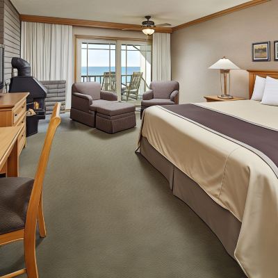 Deluxe King Room with Fireplace Cavalier Oceanfront Resort Promo Code