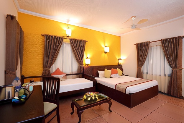 The World Backwaters, Alleppey Lake View Room