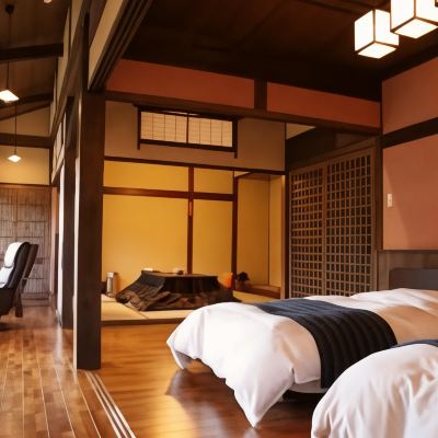 和洋式デラックスリバービュールーム(浴室) 花とおもてなしの宿　松園 クーポン