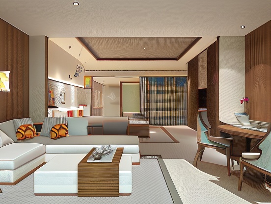 庭院泡池双床房