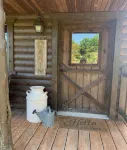 Big Mike's Cabin on the lake, next to ball diamonds nestled in 3 -cabin village