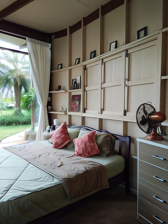 ห้องเตียงคิงไซส์ พร้อมวิวสวน