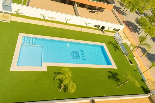 Lujoso apartamento de 2 dormitorios en Arenals del Sol con piscina y vistas al mar