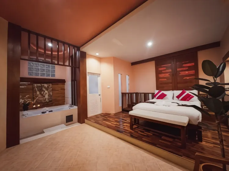 ห้องสวีทพร้อมอ่างอาบน้ำ