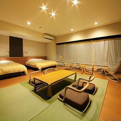 Deluxe Double Room With Tatami Area And Ocean View-Non-Smoking 休暇村　指宿 (いぶすき) クーポン