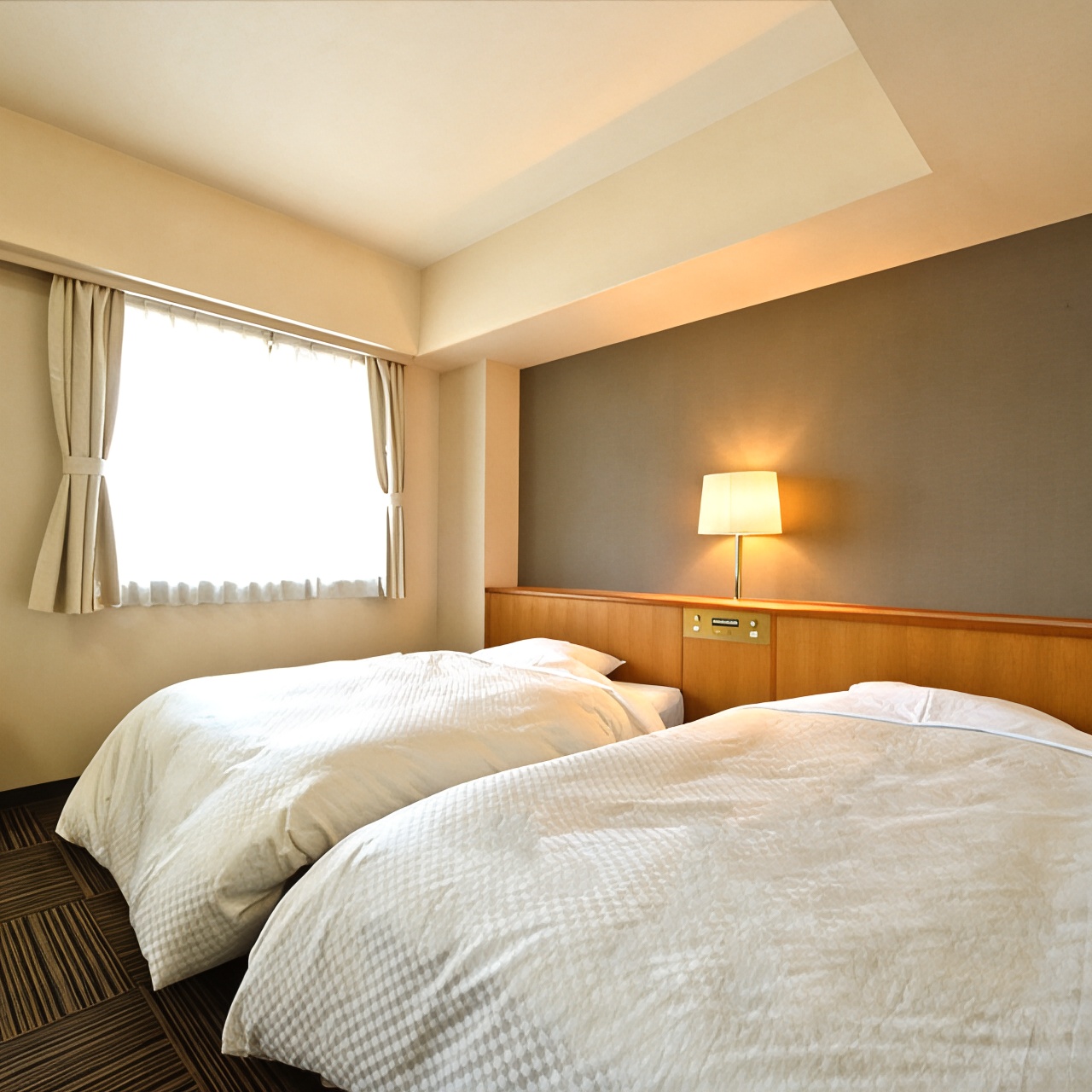 双床房带浴室-禁烟