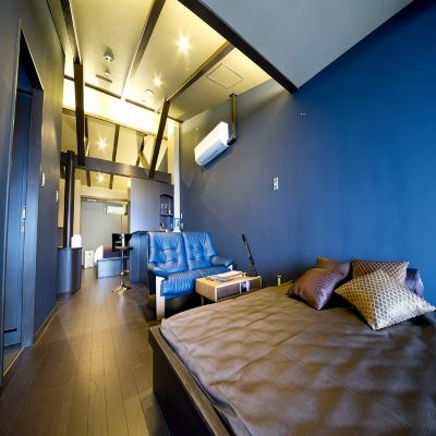 デイベッドと露天風呂付きの洋風の部屋 指宿温泉夫婦露天風呂の宿 吟松 クーポン