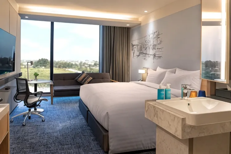 ห้องดีลักซ์หัวมุม - เตียงคิงไซส์