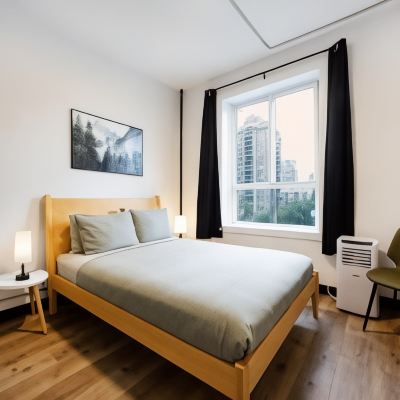 雙人房（帶公共浴室） 溫哥華思姆桑旅舍優惠