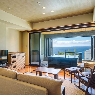 露天風呂付客室】エグゼクティブスイート まほろば　（禁煙） 稲取銀水荘 クーポン