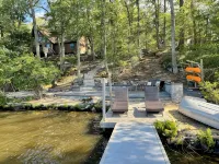 Lakefront Retreat with Private Dock and Hot Tub