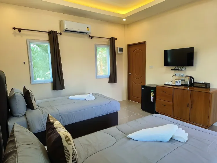 ห้องดีลักซ์ทวิน, เตียงเดี่ยว 2 เตียง, ปลอดบุหรี่, วิวทะเล