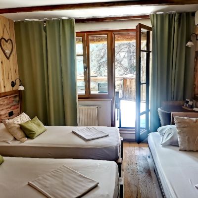 Double or Twin Room with Terrace + Additional Bed Hotel Ribno Promo Code
