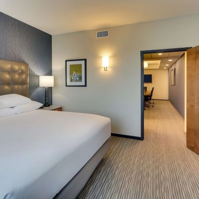 Suite, 1 King Bed, Accessible, Refrigerator&Microwave (2 Rooms, Board Room Table, Roll in)