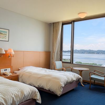 オーシャンビューツインルーム(浴室・トイレ付) 鹿児島市国民宿舎レインボー桜島 クーポン