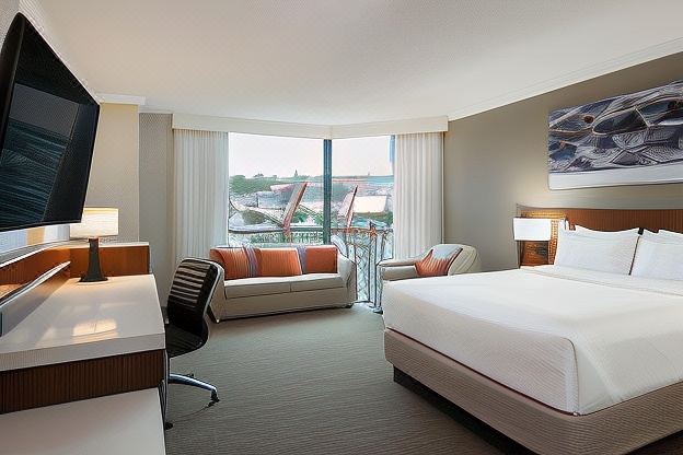 大床間 - 帶沙發床 - 無障礙通道